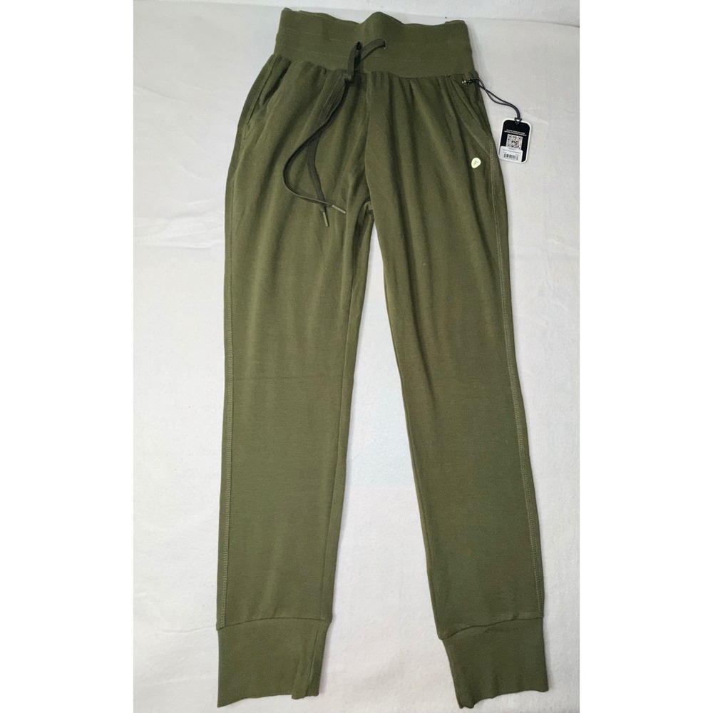 Alexo Athletica Lounge pant Small Olive Green NEW Terry Jogger Concealed Carry